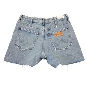 Wrangler Jean Shorts Womens 29 High Rise Cowboy Western Cowgirl Rodeo Boho Retro